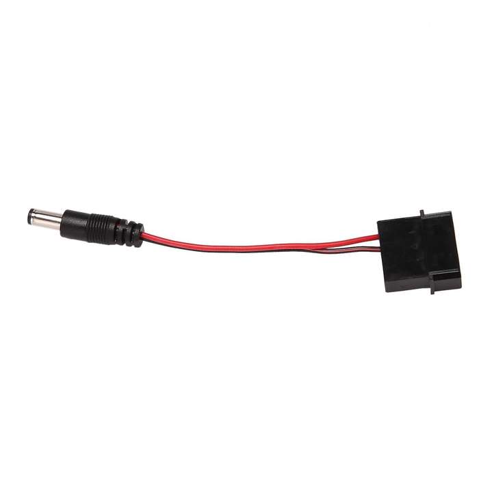 5pcs Big 4p to Dc 5521 Chassis Led Lights 12v Power Cord Black+red