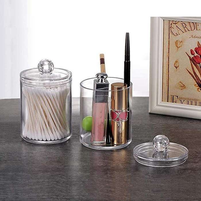 2pcs Makeup Organizer Storage Box Bathroom Accessories
