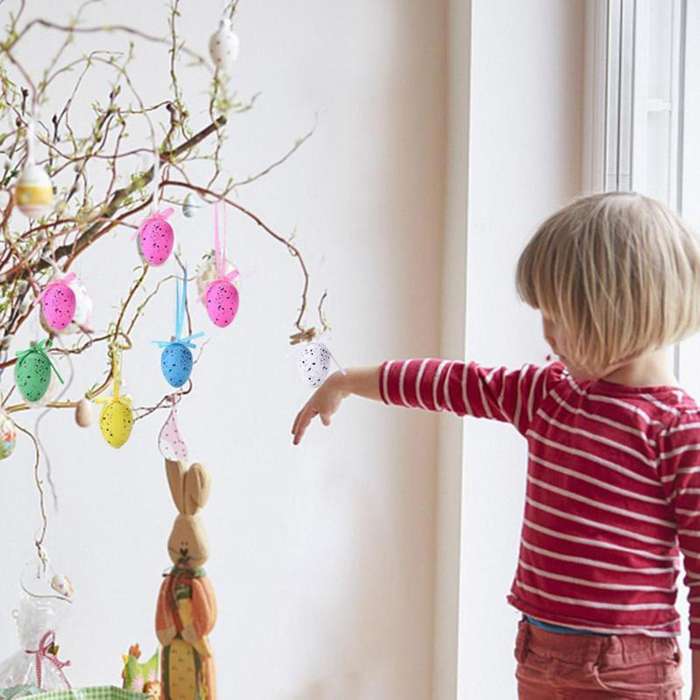 Painted Bird Pigeon Eggs Diy Creative Eggs Kids Pendants Ornaments