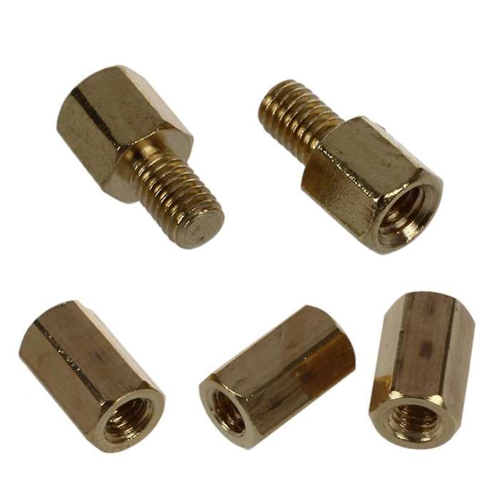 50pcs Brass Screw Pcb Standoffs Hexagonal M3 Male X Female 5mm