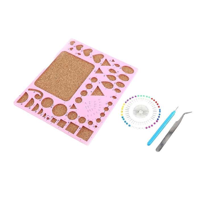 4 Pieces Of Universal Diy Paper Craft Quilling Set(pink)