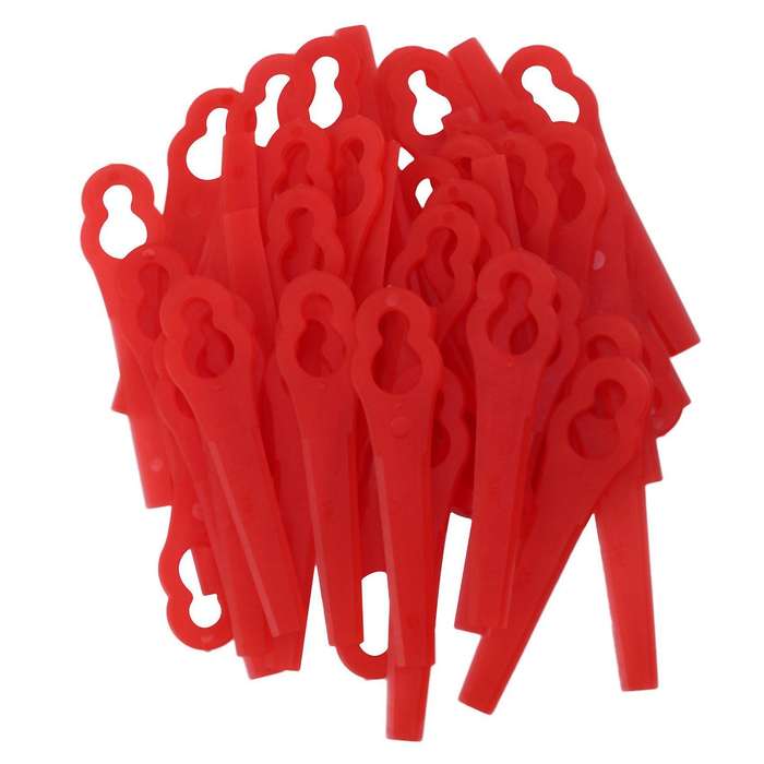 50pcs Plastic String Trimmer Blades for Garden Lawn Mower