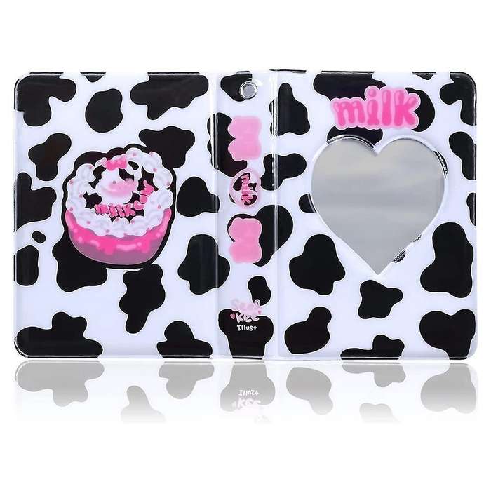 3 Inch Mini Photo Album Photocard Holder, Id Holder (milk)