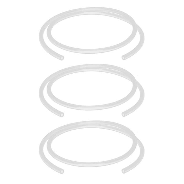 3pcs 4mm X 8mm Silicone Food Grade Pipe Water Air Hose Pipe 1 Meter