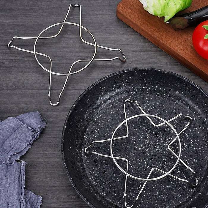 Kitchen Tools Bowl Rack Home Insulation Pot Holder Steamer Grid B