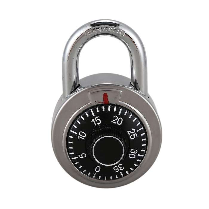 Master Coded Lock 50mm with Round Fixed Dial Combination Padlock Defender
