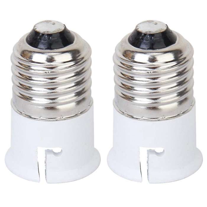 2x Light Bulb Lamp Screw Socket Converter Adapter Holder