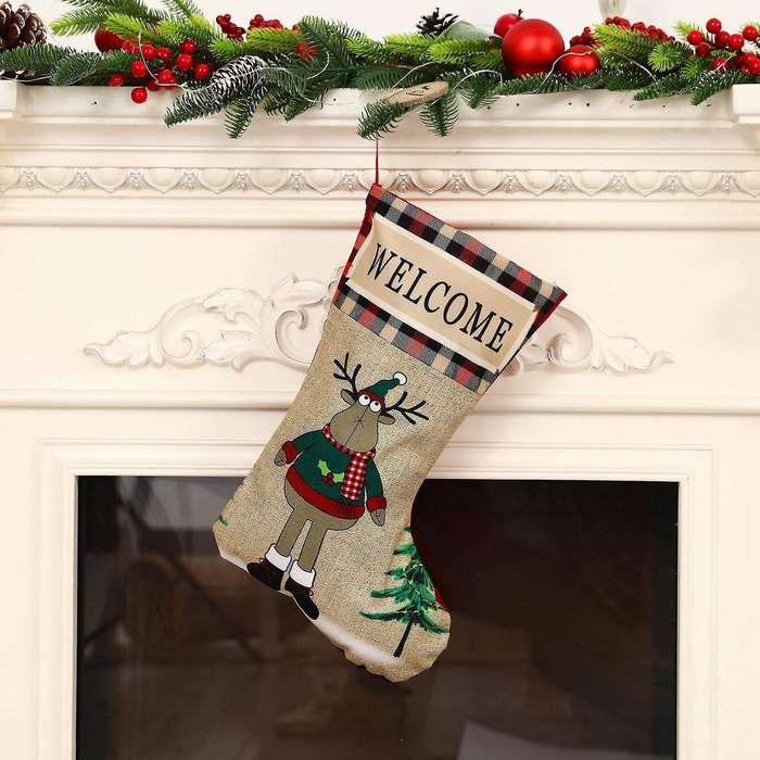 Christmas Stockings, Large Size Xmas Stockings Decoration, C