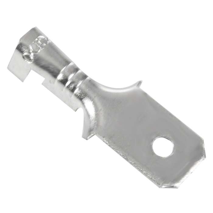 6.3mm Male Electrical Spade Crimp Terminals Wiring Connectors 100 Pcs