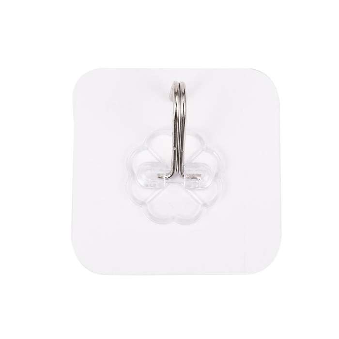 20pcs Strong Transparent Suction Wall Sucker Stainless Steel Hook