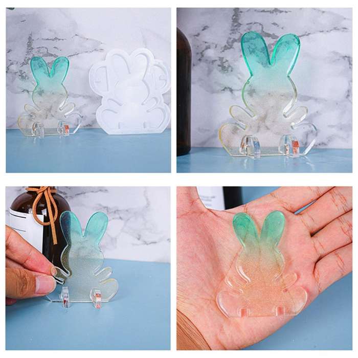 Easter Bunny Mold for Home Decoration Diy Crafts Handmade Gifts