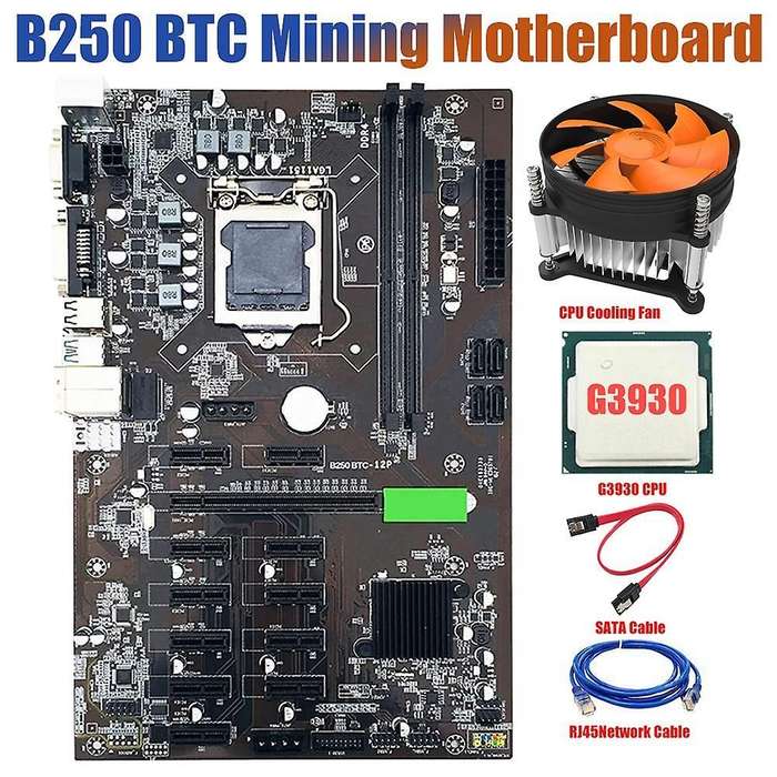 Btc-b250 Mining Motherboard 12 Pci-e16x Graph Card Lga 1151 Ddr4