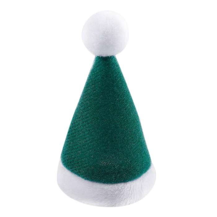 10pcs/set Mini Christmas Hat Santa Claus Hat Gift Caps Green #2