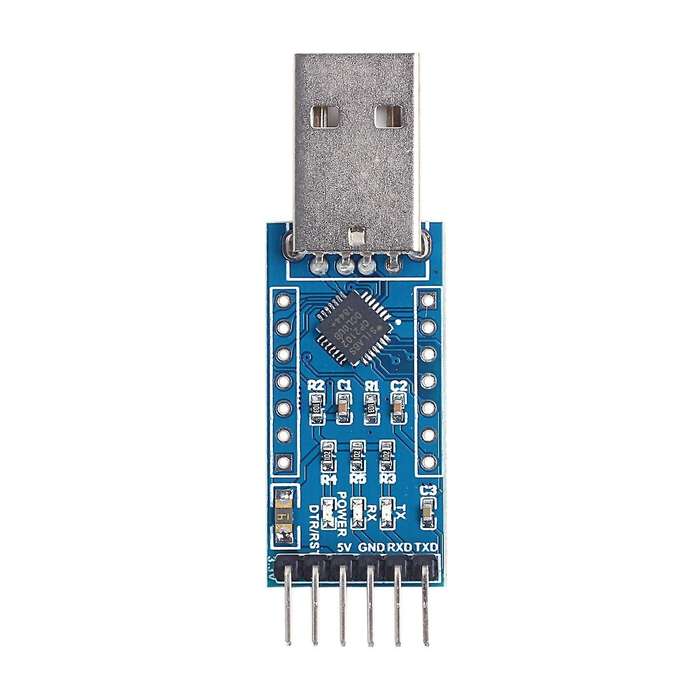 Cp2102 Usb 2.0 to Uart Ttl 6pin Serial Converter Adapter Blue+silver
