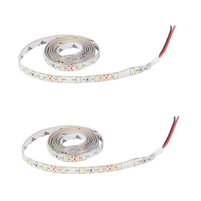 2x 1m 60-3528 Smd Etanche Led Strip Lumineuse Dc12v(blanc)
