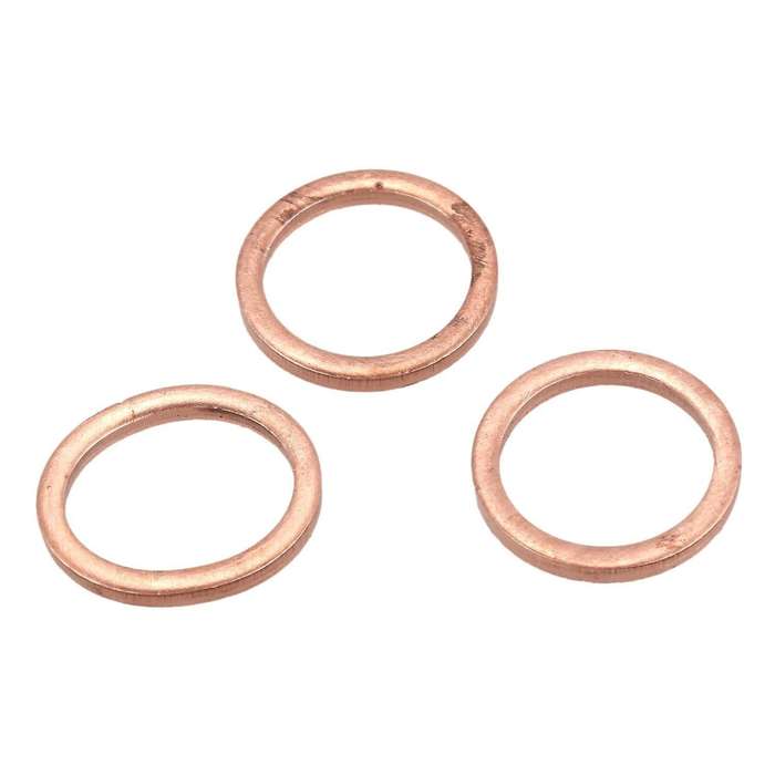 10pcs Copper Crush Washer Flat Ring Seal Gasket Fitting 14mmx18mmx2mm