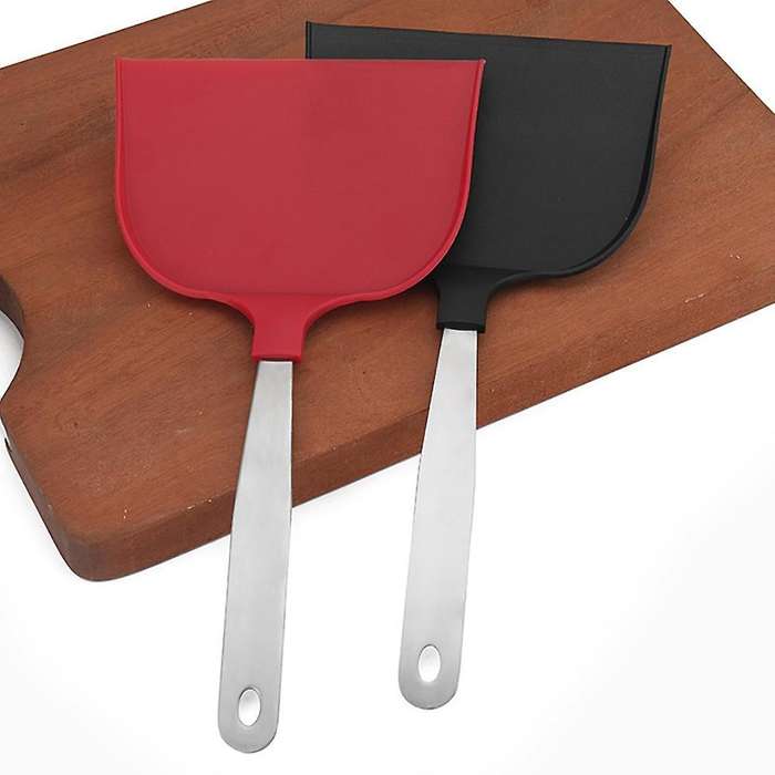 Bread Paddle Stainless Steel Handle Household Pizza Peel, Black