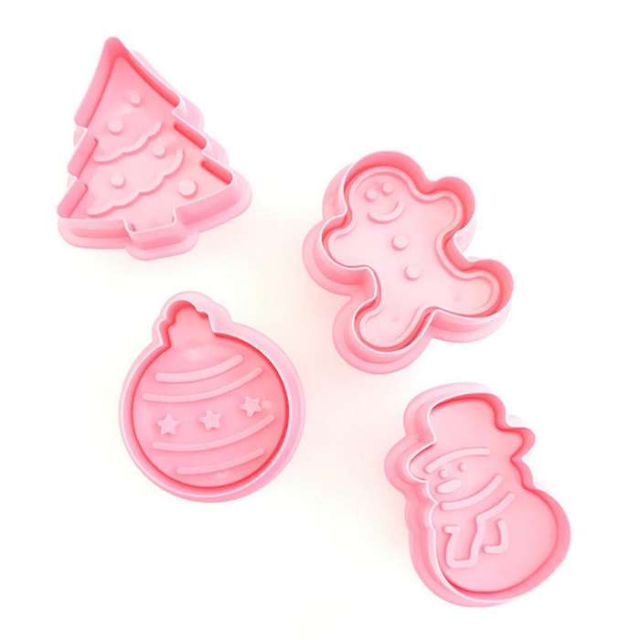Fondant Cake Tool Christmas Snowman Christmas Tree Gingerbread Man