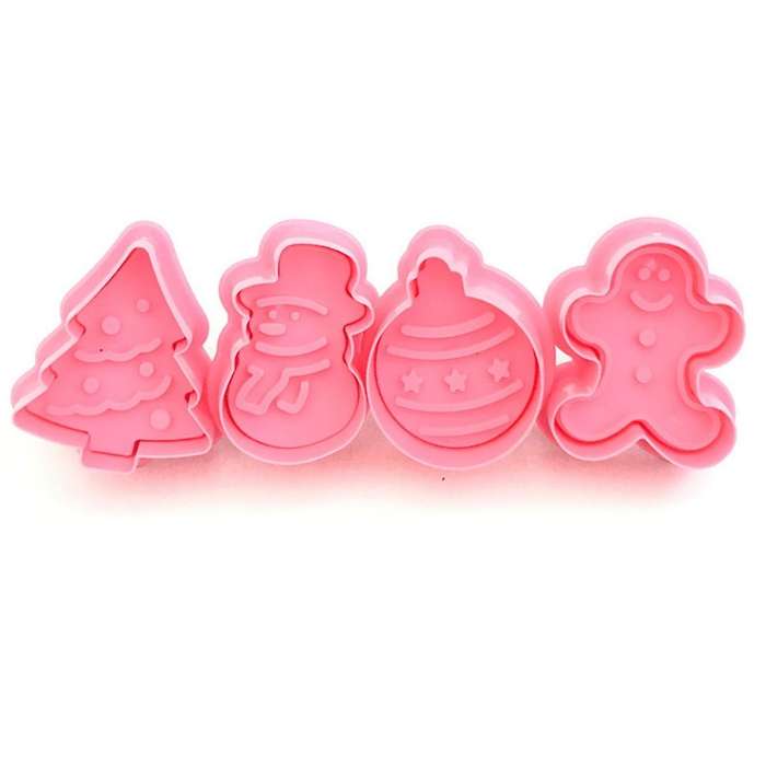 Fondant Cake Tool Christmas Snowman Christmas Tree Gingerbread Man