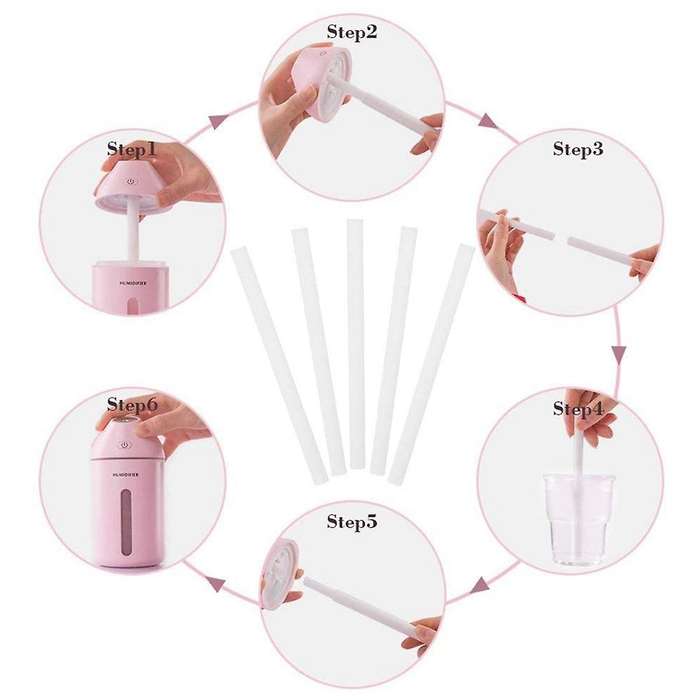 40 Pcs Car Humidifier Sticks for Portable Ultrasonic Aroma Diffuser