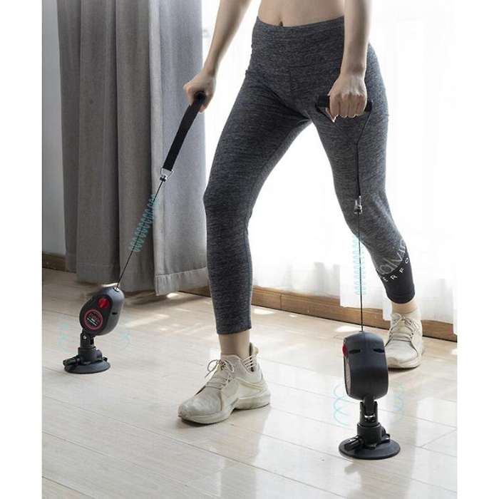 Fitness Pull Rope Trainer with Suction Cups Resistance Bands Machine