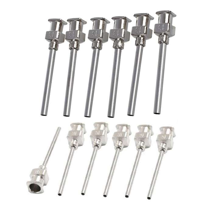 Stainless Steel Luer Lock Industrial Liquid Dispensing Needle Tip, 13