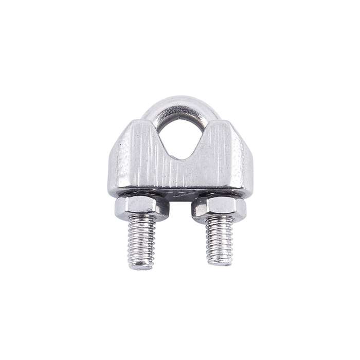 4pcs Stainless Steel Cable Clip Saddle for 5/32 Inch 4mm Wire Ropes