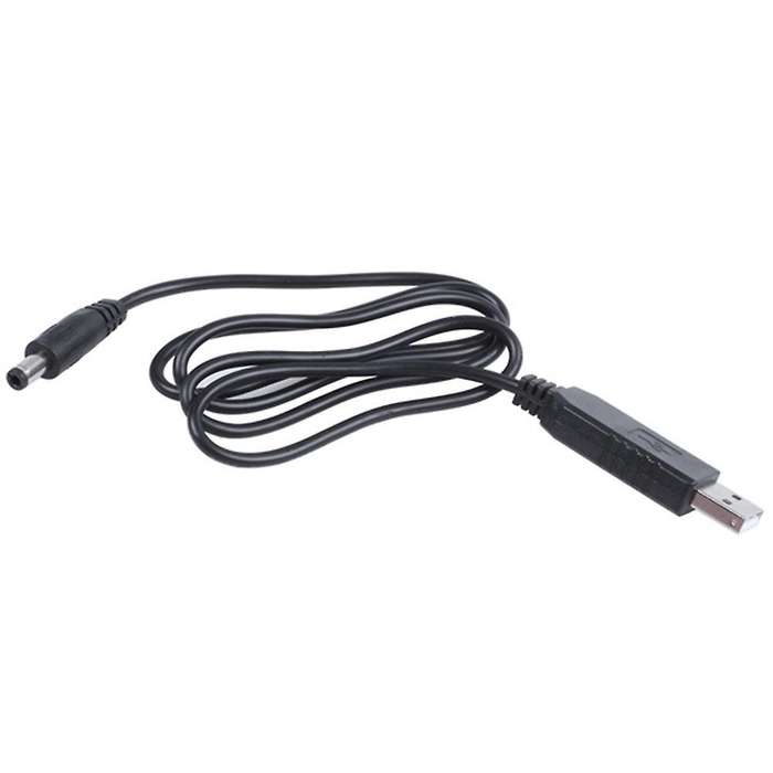 5v to Dc 12v 2.1mm X 5.5mm Module Cable Plug,usb to Dc Cable -1m