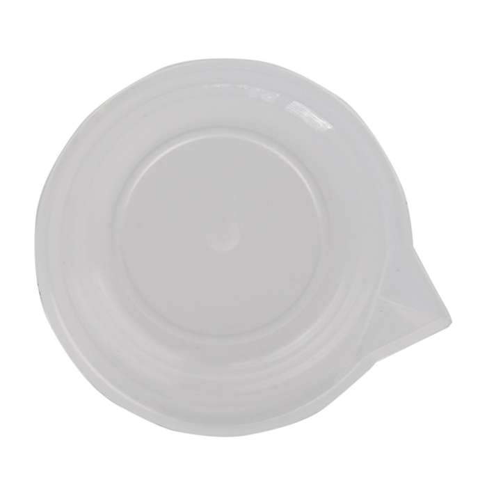Clear White Plastic 100ml Measuring Cup Beaker for Lab Kitchen