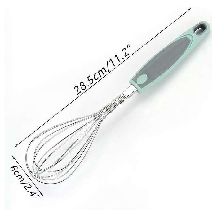 1pcs Mixing and Mixer,whisk Egg Beater Soft Grip for Kitchen,green