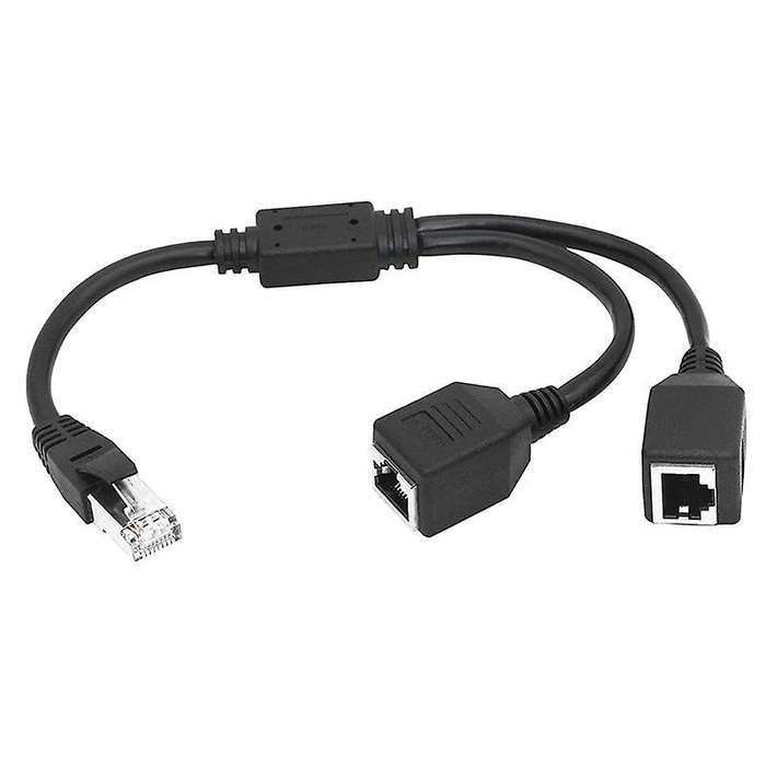 Rj45 1 Male to 2 Female Ethernet Splitter Cable for Super Cat5, Cat6