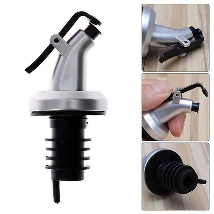 Plastic and Stainless Steel Cork with Dispenser for Bottles