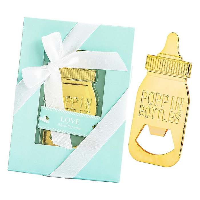 Baby Bottle Shape Opener Gift Souvenir with Box Blue Box