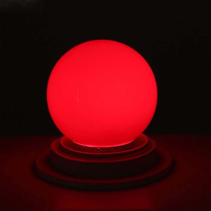 E27 Led Bulbs 1w Pe Frosted Led Globe Colorful 220v -1pcs(red)