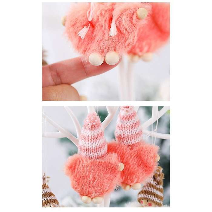 2pcs Christmas Angel Dolls Xmas Tree Decor New Year Gifts for Home B
