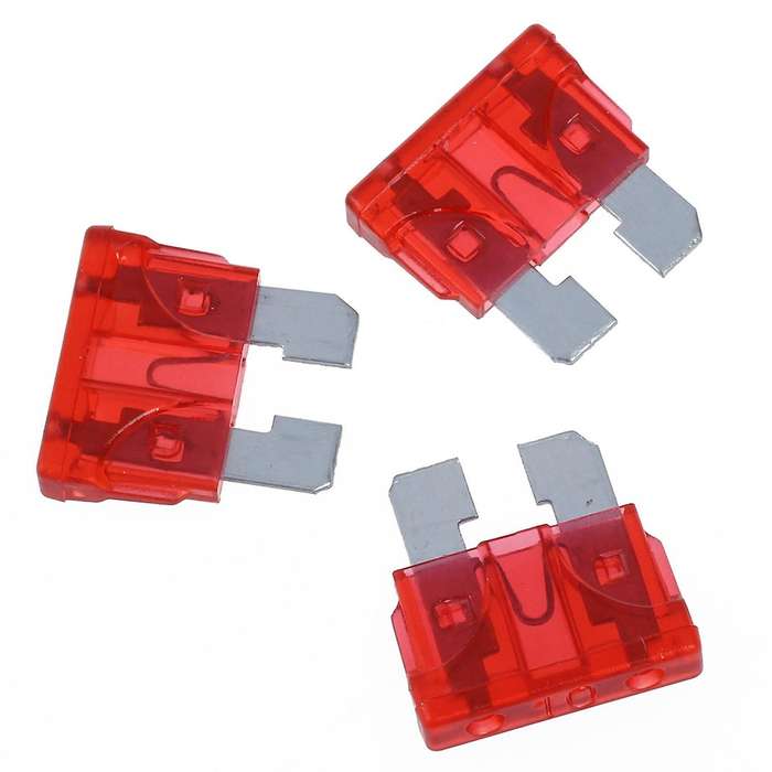 50x Motorcycle Car Atc Ato Blade Fuse Fuse Fuse Red 10a