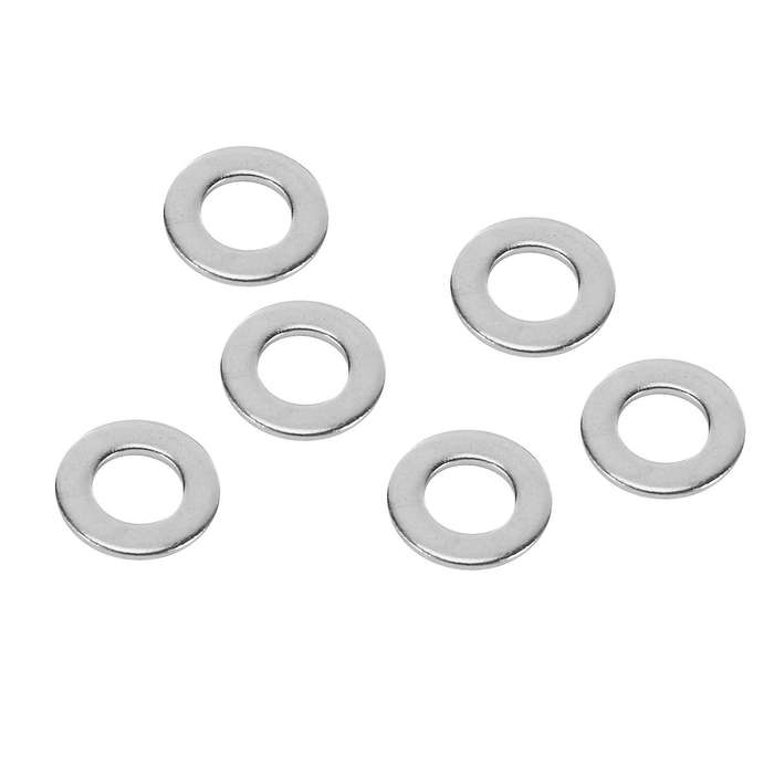 20pcs M8 304 Stainless Steel Flat Plain Washer Spacer Silver Tone
