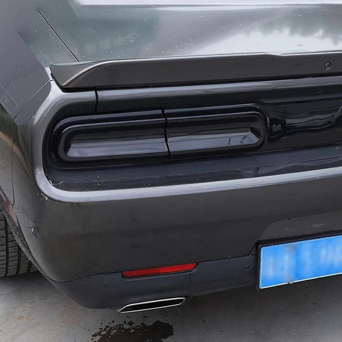 4pcs Car Smoked Black Rear Tail Light Cover for Dodge Challenger