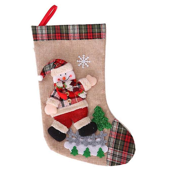 New Year 2022 Gift Bag Christmas Stocking Christmas Decorations B