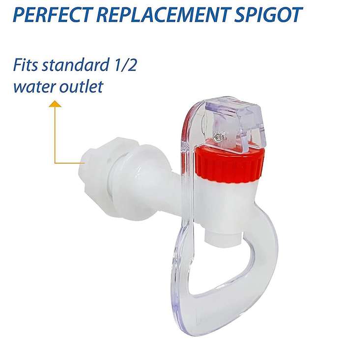 Water Dispenser Faucet - Cold and Hot Water Spigot Blue and Red Pack