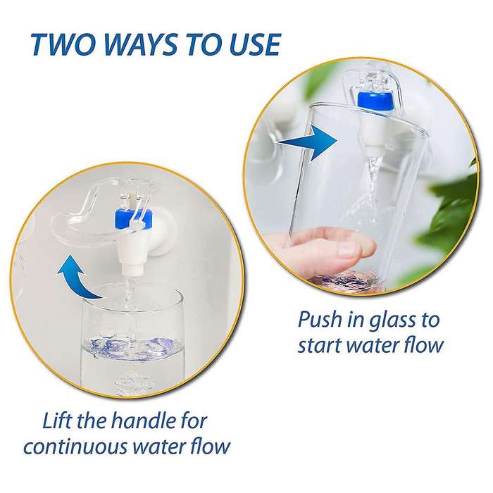 Water Dispenser Faucet - Cold and Hot Water Spigot Blue and Red Pack