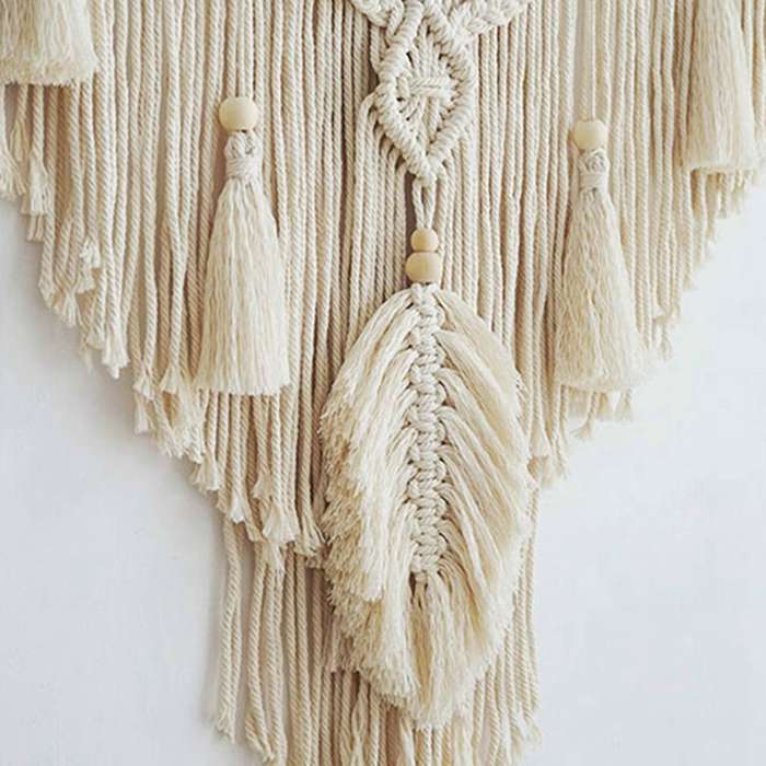 Nordic Bohemian Macrame Wall Hanging Tapestry Tassel Home Decor
