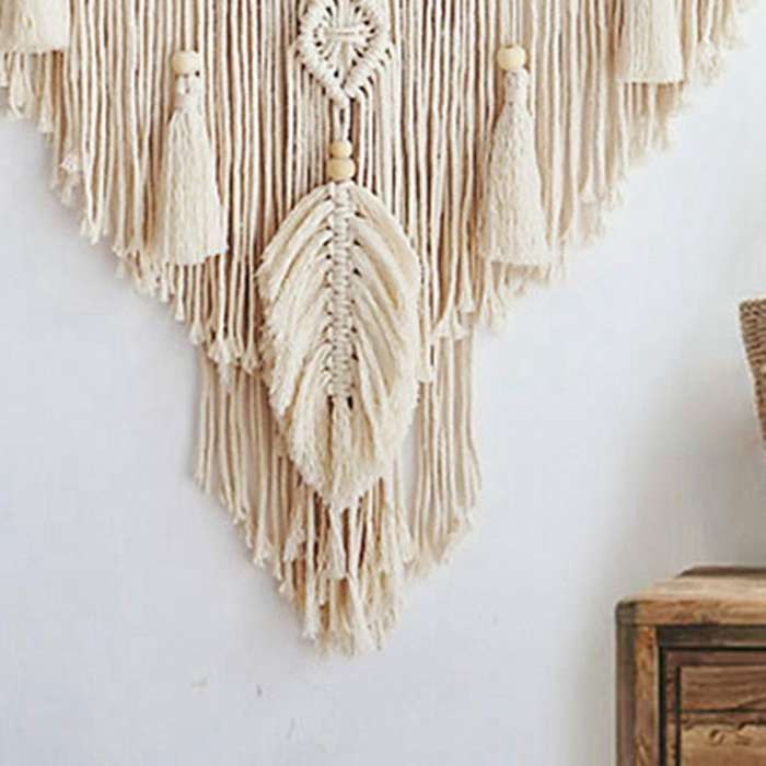 Nordic Bohemian Macrame Wall Hanging Tapestry Tassel Home Decor