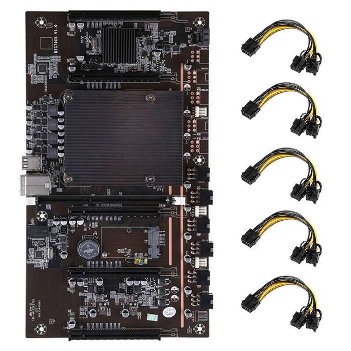 H61 X79 Btc Mining Motherboard with 5x8pin to Dual 8pin Cable for Btc