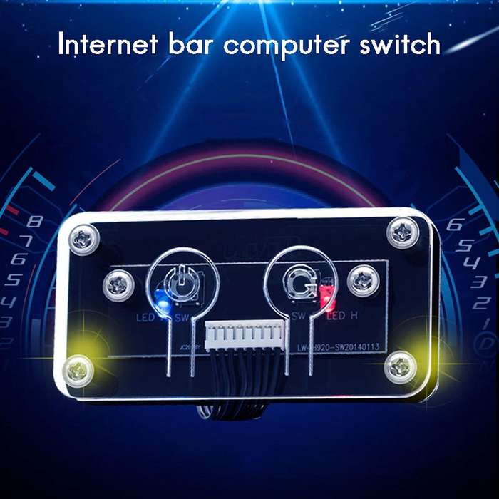 Desktop Computer External Power Switch Power Button+restart Button