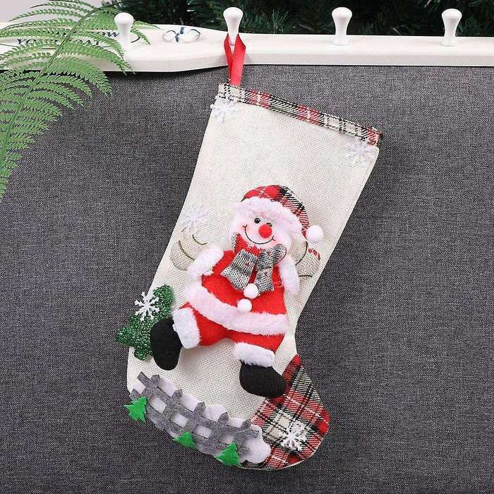 Christmas Stockings, Small Boots Gift Bags Ornaments Party Home, B