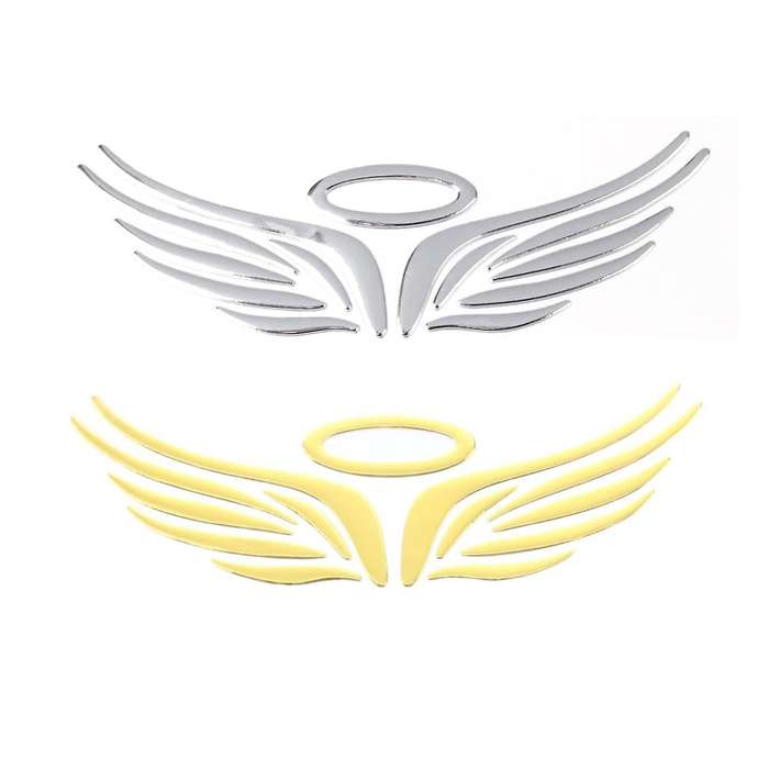 Car Emblem Decal Decoration Color Silver