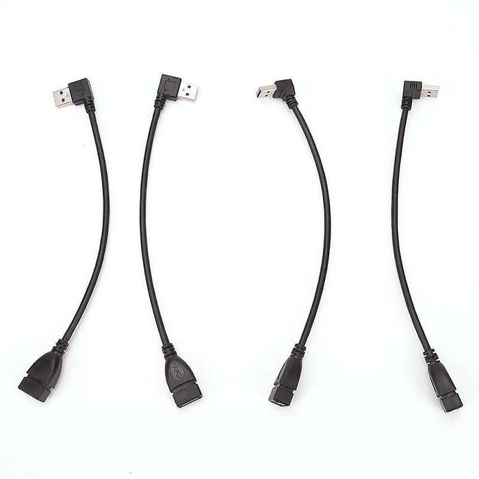 Usb 3.0 Angle 90 Degree Extension Cable Male to Female Adapter Down