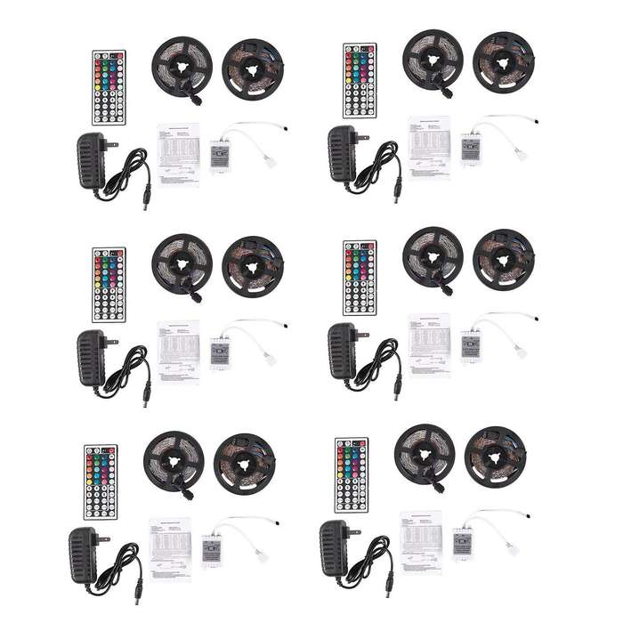 12x 10m 300leds 3528 Smd Rgb Led Light Strip + Controller Us Plug