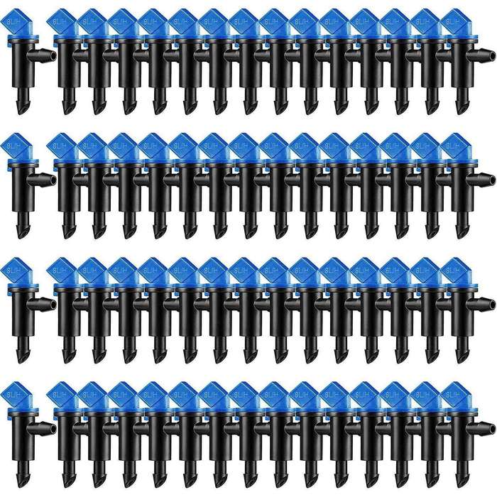 60 Pieces Irrigation Drip Emitter Garden Flag Irrigation Dripper